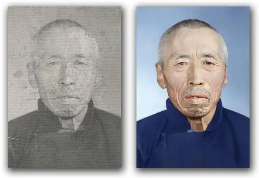 梅里斯达斡尔族破损照片修复-56